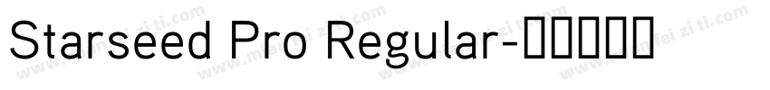 Starseed Pro Regular字体转换